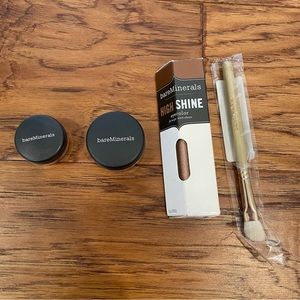 bareMinerals Assorted Eyeshadows and brush
